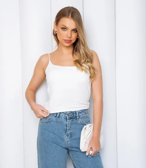 Топ #КТ55567, белый