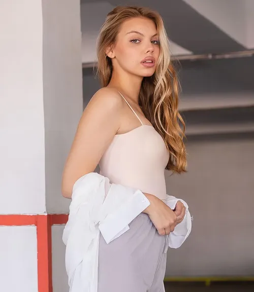 Топ #КТ1003, бежевый - фото 4
