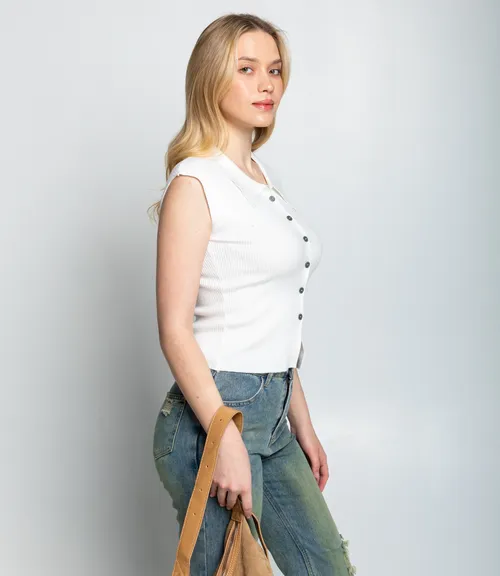 Топ #КТ060 (1), белый