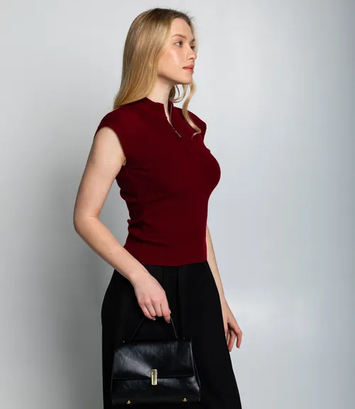 Футболка #КТ082 (1), бордовый