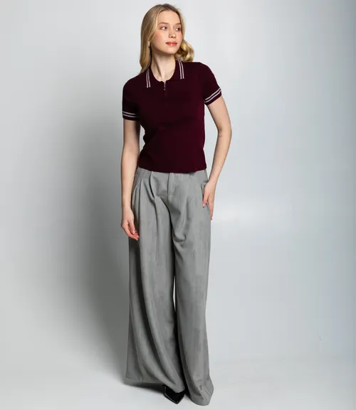 Футболка #КТ8168, тёмно-бордовый