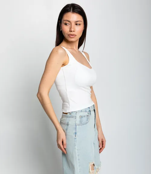 Топ #КТ323 (5), белый