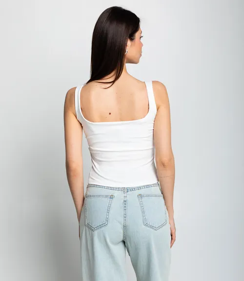 Топ #КТ323 (5), белый