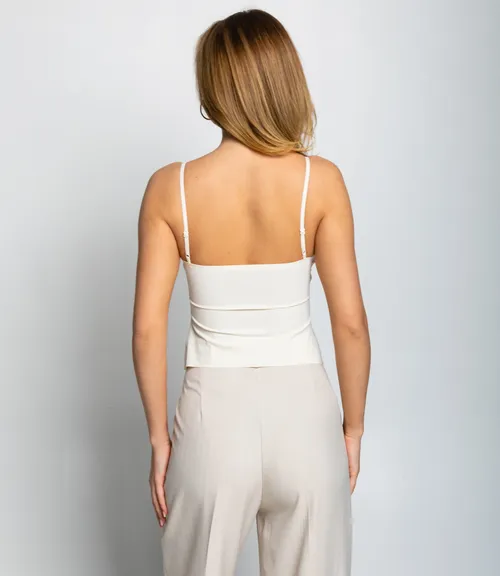 Топ #КТ083 (1), кремовый