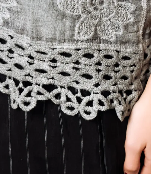 Топ #КТ018 (1)-5, серый