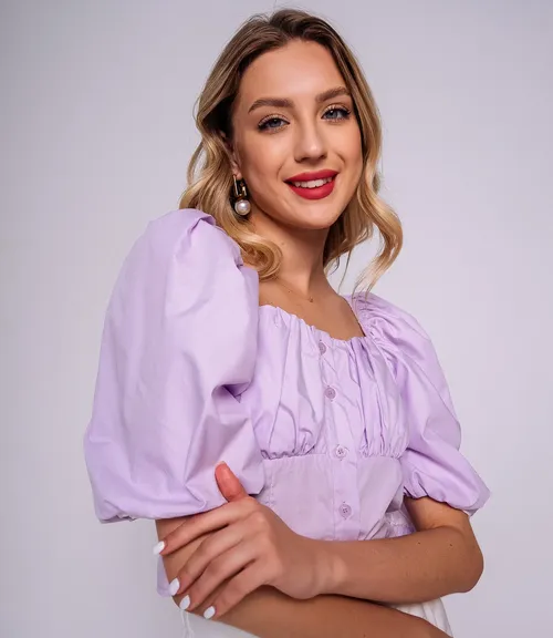 Топ #КТ6617, лавандовый