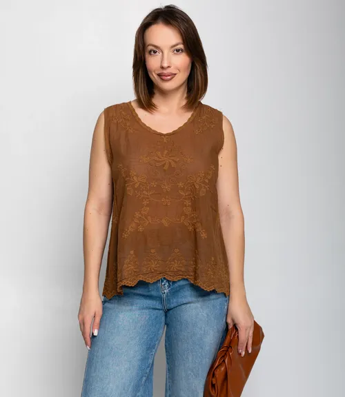 Топ #КТ005 (3), коричневый