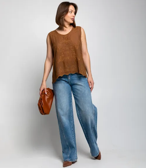 Топ #КТ005 (3), коричневый