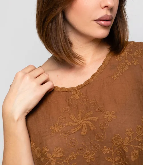 Топ #КТ005 (3), коричневый