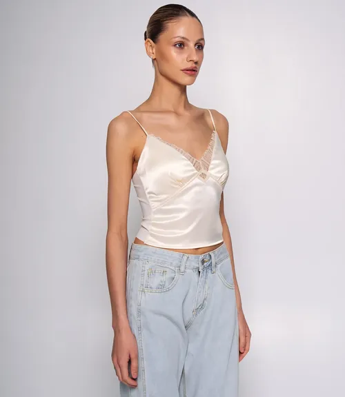 Топ #КТ68005, кремовый