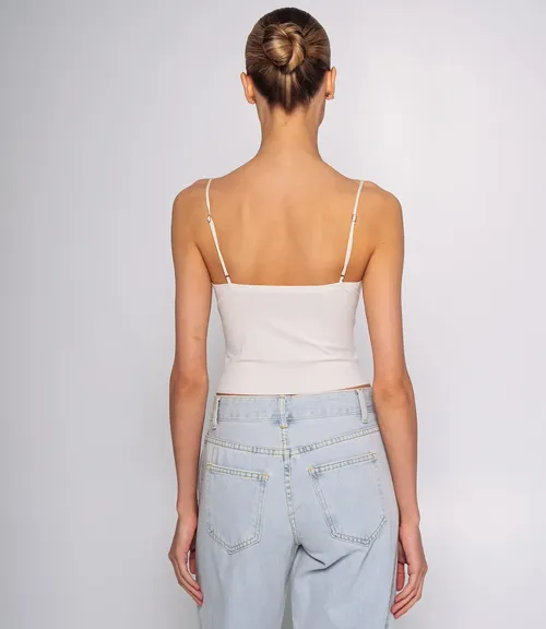 Топ #КТ68005, кремовый