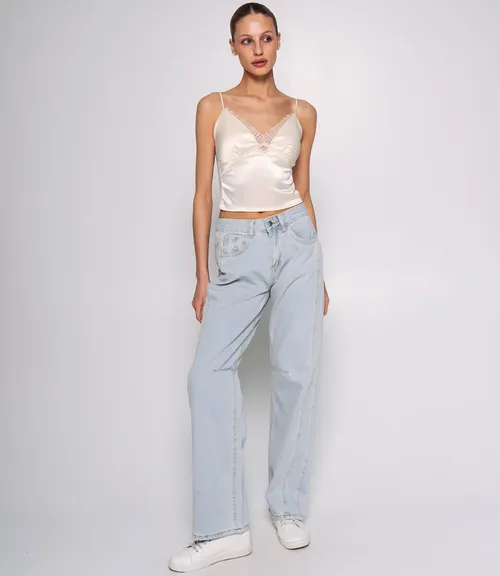 Топ #КТ68005, кремовый