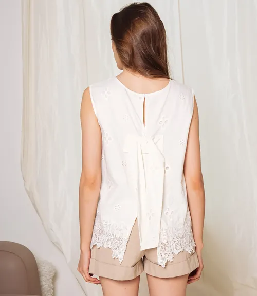 Блуза #КТ2550 (1), кремовый