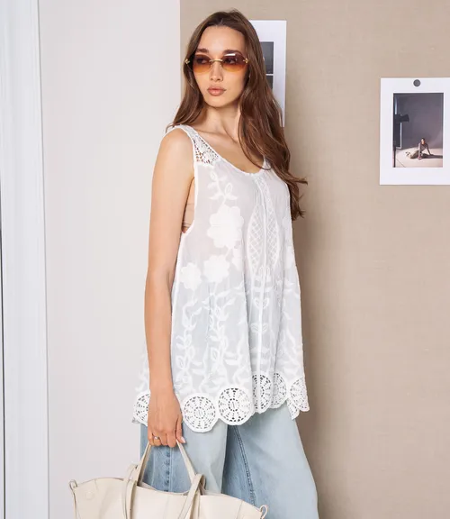 Топ #КТ007 (2), белый