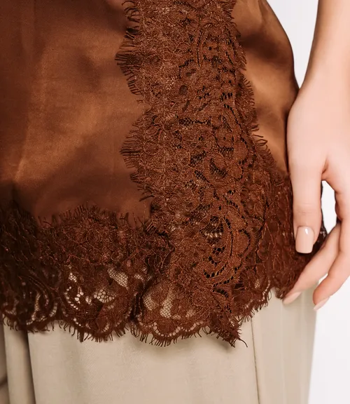 Топ #КТ6742 (1), шоколадный