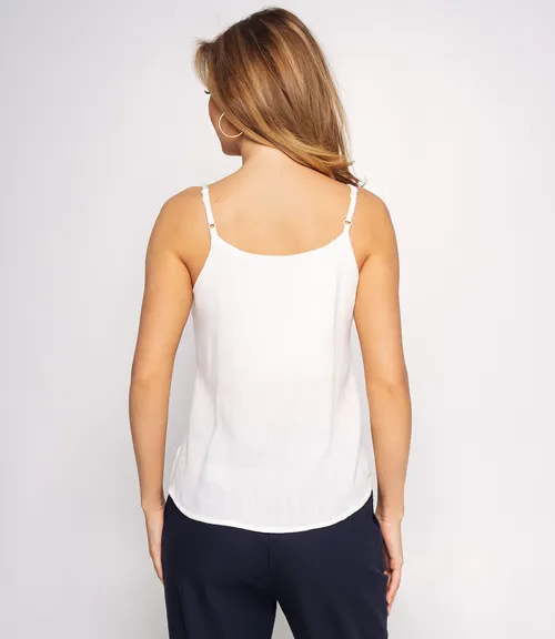 Топ #КТ001 (15)-1, белый