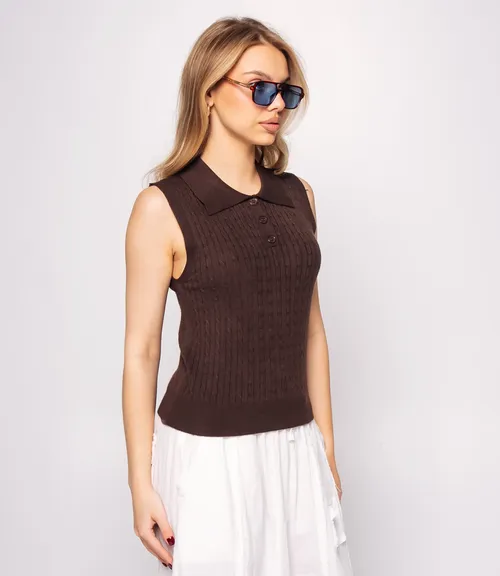 Топ #КТ1078, шоколадный