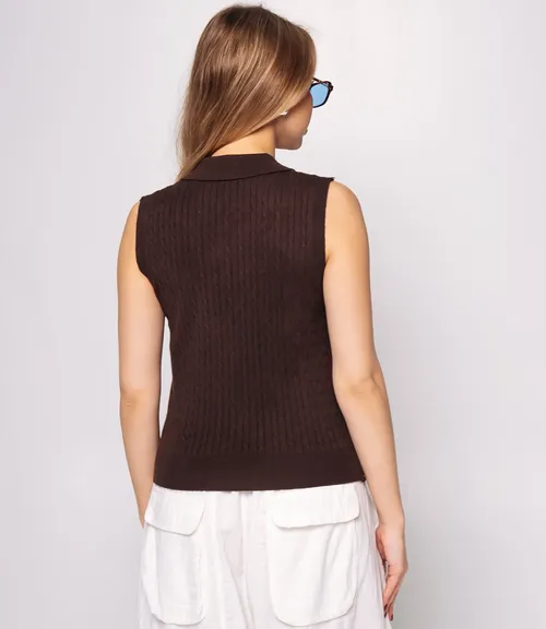 Топ #КТ1078, шоколадный