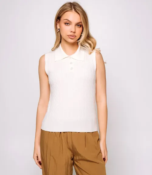 Топ #КТ1078, кремовый