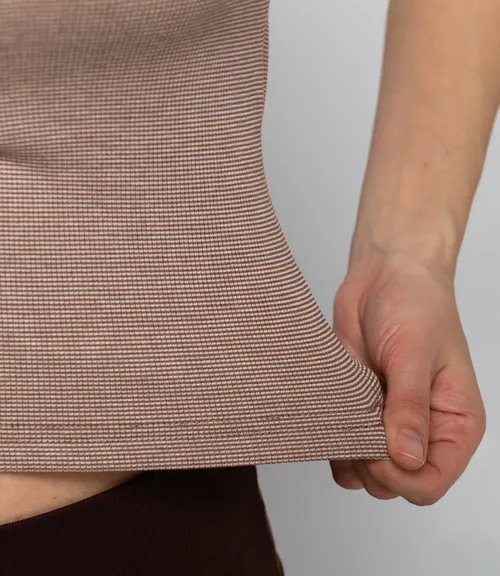 Топ #КТ68019, бежево-серый