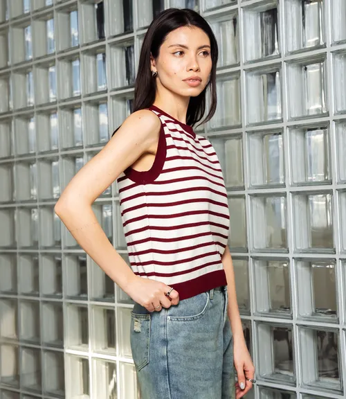 Топ #КТ113 (3), бордовый