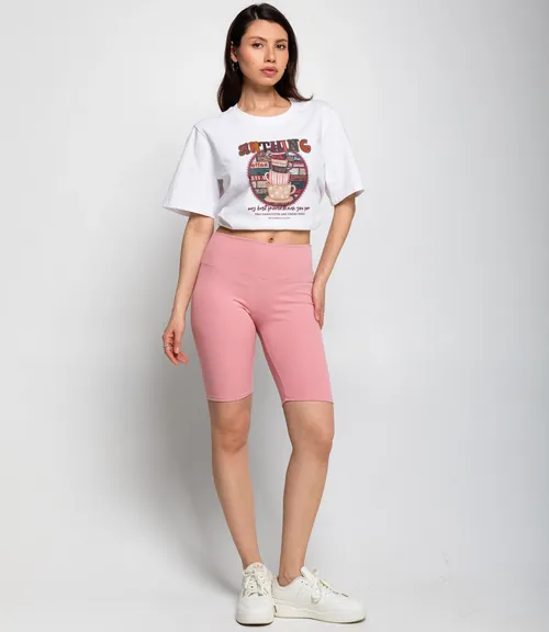 Велосипедки #КТ2675 (2), пудровый