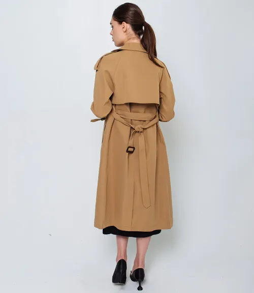 Тренч #БШ1636, бежевый - фото 4