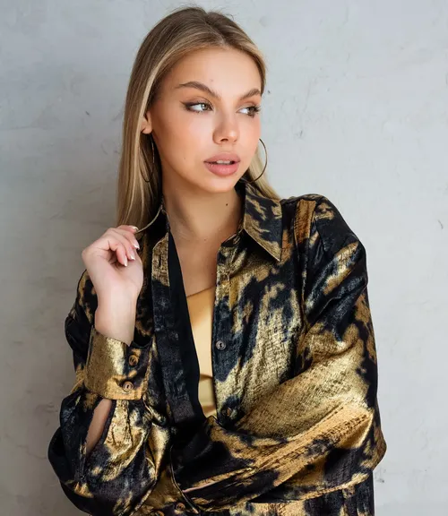 Костюм #БШ2195, золотистый,чёрный