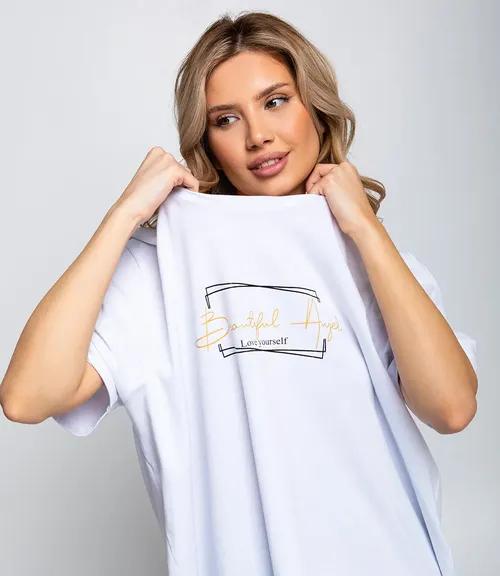 Футболка #БШ2471, белый