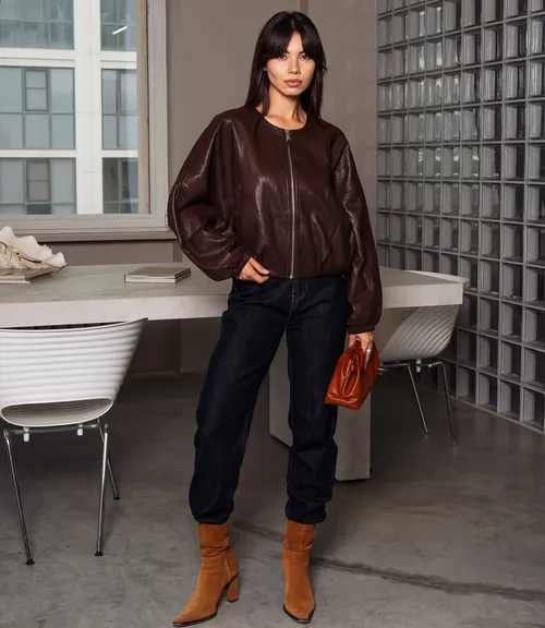 Куртка #КТ619037, шоколадный