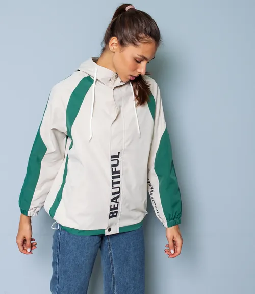 Ветровка #КТ77 (2), зелёный,бежевый - фото 1