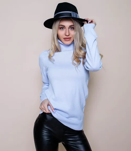 Водолазка #ТЦ32805, сиреневый - фото 1