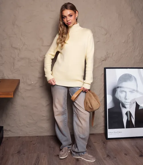 Водолазка #КТ881 (7), жёлтый 