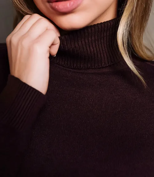 Водолазка #КТ881 (7), шоколадный 