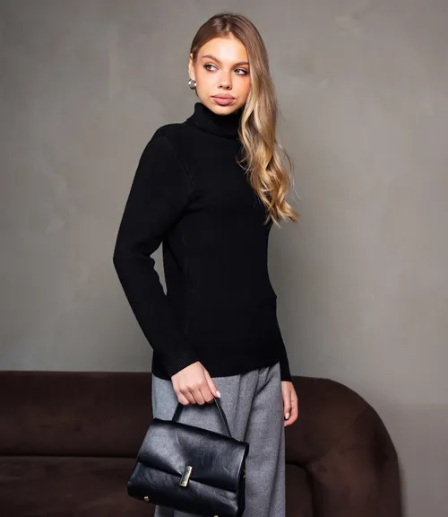 Водолазка #КТ881 (7), чёрный 