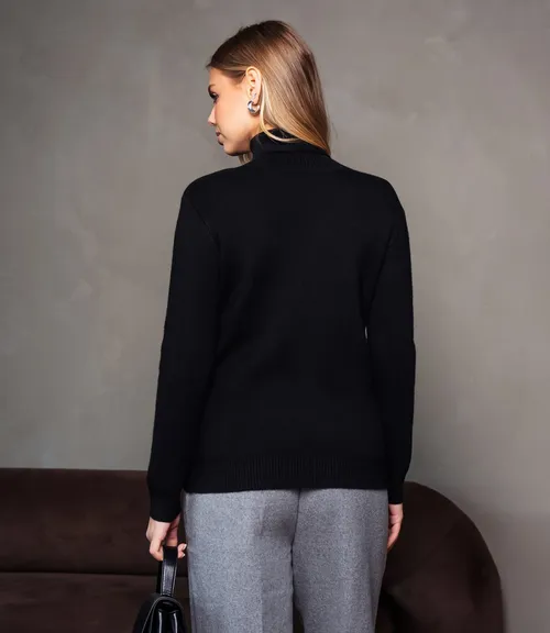 Водолазка #КТ881 (7), чёрный 