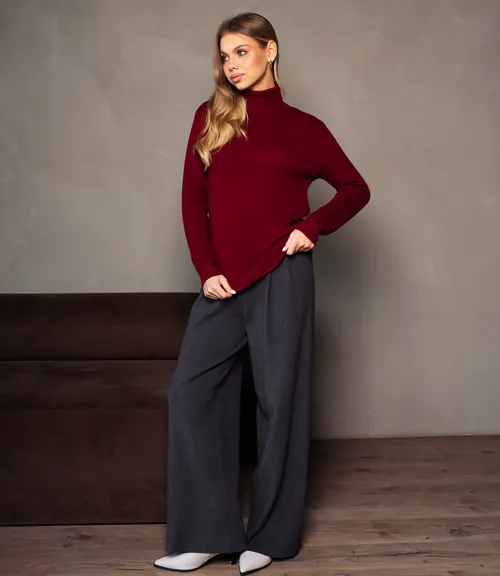 Водолазка #КТ881 (7), бордовый 