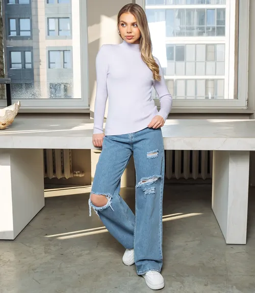 Водолазка #КТ801 (16), сиреневый