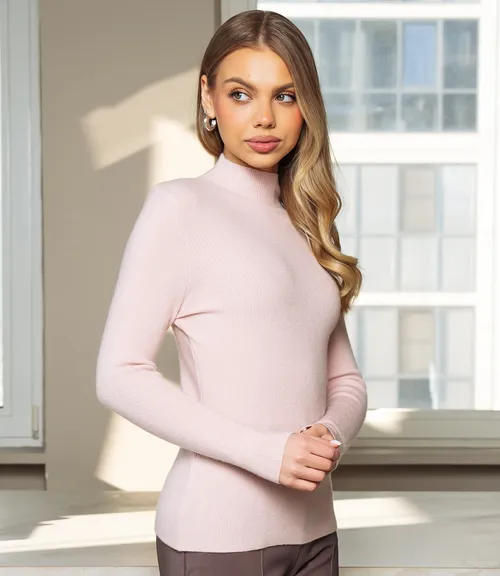 Водолазка #КТ801 (16), пудровый