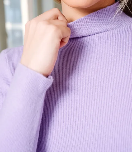 Водолазка #КТ801 (16), лавандовый