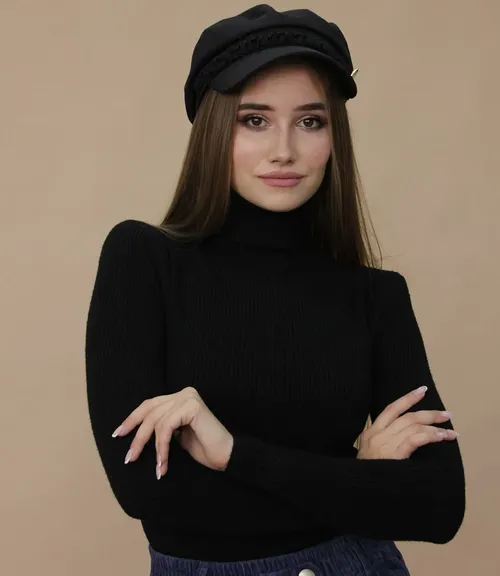 Водолазка #04, чёрный - фото 1