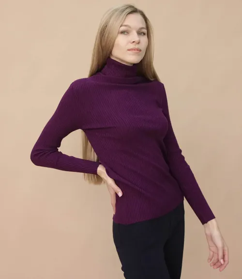 Водолазка #04, фиолетовый - фото 3