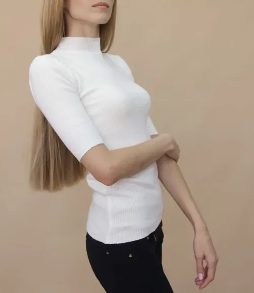 Водолазка #01*****, белый - фото 2