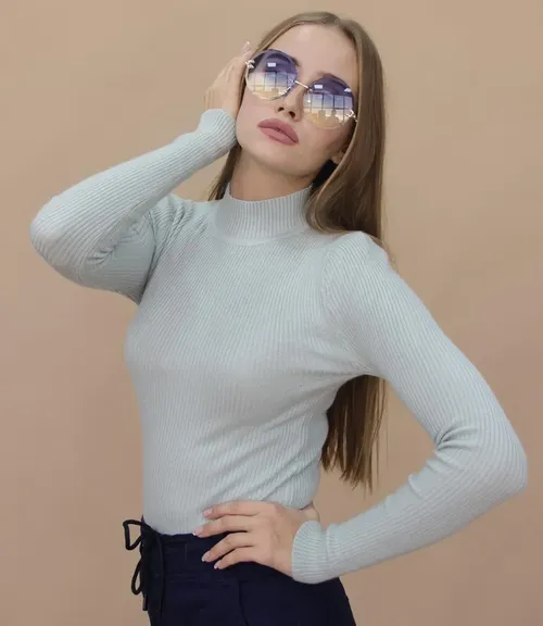 Водолазка #03*, серый - фото 1