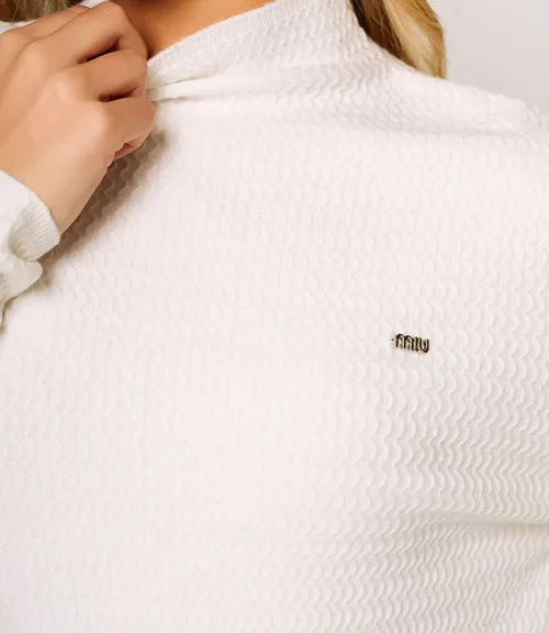 Водолазка #КТ33339, молочный