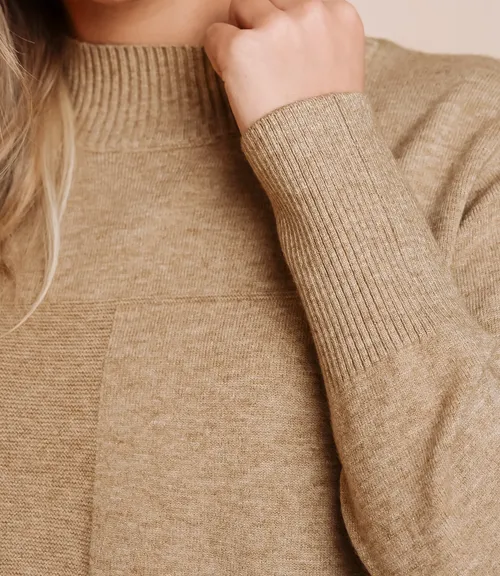 Водолазка #КТ7009 (1), бежевый