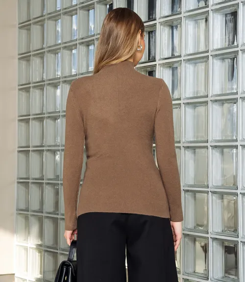 Водолазка #КТ801 (16), коричневый