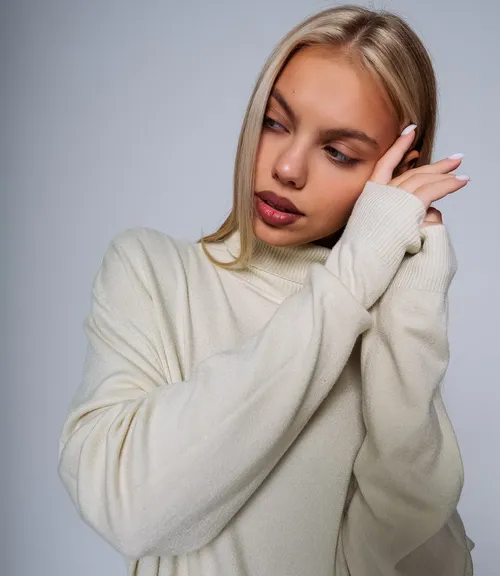 Водолазка #ОКТ08, светло-бежевый