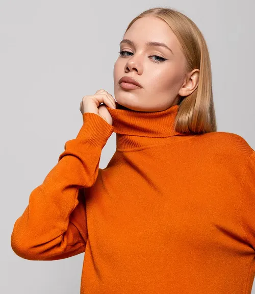 Водолазка #ОКТ06, терракотовый