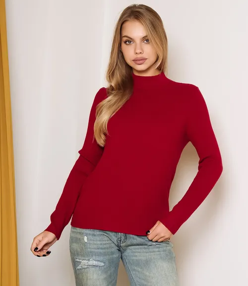 Водолазка #КТ9022 (1), бордовый
